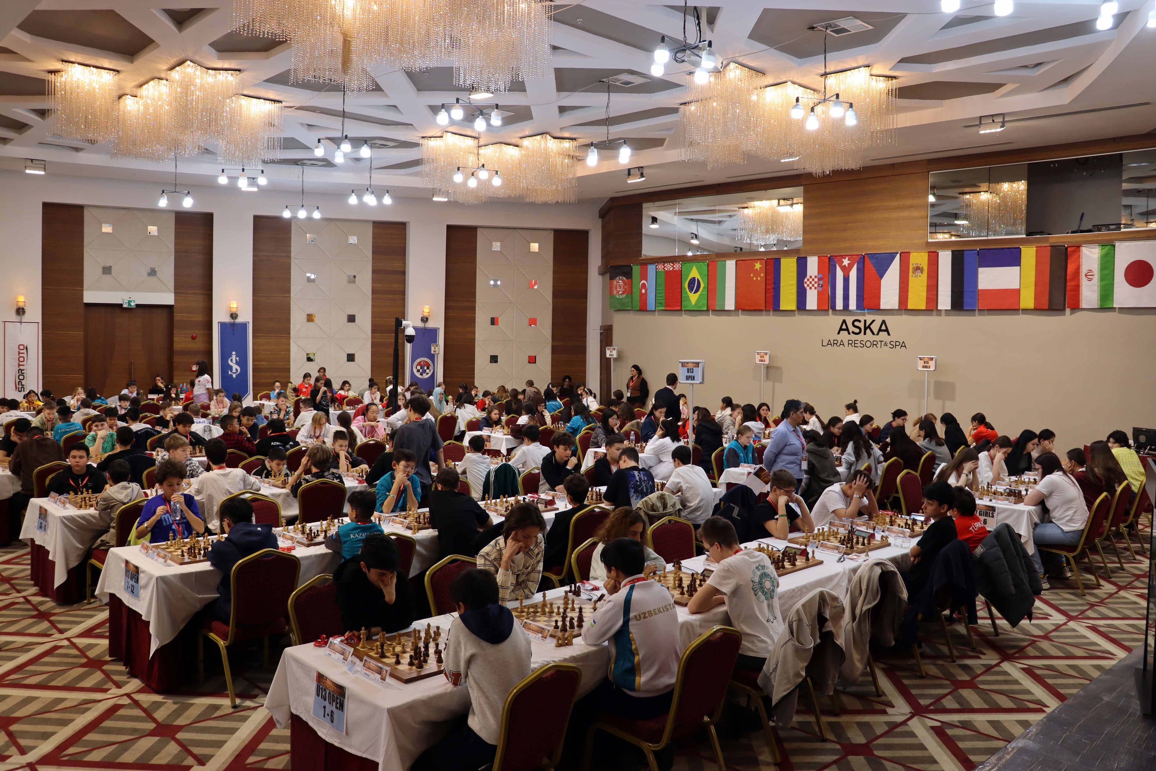 Dünya Yıldırım ve Hızlı Satranç Yaş Grupları İlk Kez Antalya’da Düzenlendi